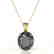 9 CTW Black VS/SI Diamond Designer Solitaire Necklace - 2