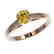 0.75 CTW Certified Intense Yellow SI Diamond Solitaire - 2