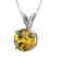 1 CTW Certified Intense Yellow SI Diamond Solitaire - 2