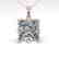 1 CTW VS/SI Princess Diamond Art Deco Necklace 14K Rose - 2