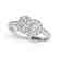 1 CTW Certified VS/SI Diamond 2 Stone Solitaire Ring - 2
