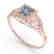 0.50 CTW VS/SI Princess Diamond Solitaire Ring Art Deco - 2