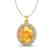 4 CTW Citrine & Micro Pave VS/SI Diamond Necklace 18K