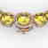 87 CTW Citrine & VS/SI Diamond Halo Micro Pave Necklace
