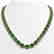 58.59 CTW Emerald & Diamond Halo Necklace 10K Yellow