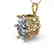 1 CTW VS/SI Oval Diamond Art Deco Necklace 14K Yellow