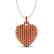 5 CTW Micro Pave Red Sapphire Designer Heart Necklace