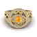 1 CTW VS/SI Diamond & Citrine Micro Pave Designer Ring