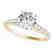 0.65 CTW Certified VS/SI Diamond Solitaire Ring 14K - 2