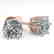1.0 CTW VS/SI Cut Cushion Diamond Stud Art Deco