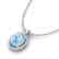 2.50 CTW Aquamarine & Micro VS/SI Diamond Necklace Halo