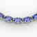 40 CTW Tanzanite Eternity Tennis Necklace 14K White