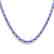 40 CTW Tanzanite Eternity Tennis Necklace 14K White - 2