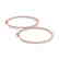 1 CTW Diamond VS/SI Certified 24 Mm Hoop Earrings 14K