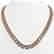 36.30 CTW Princess Diamond Designer Necklace 18K Rose