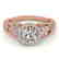 1.25 CTW Certified VS/SI Diamond Solitaire Halo Ring