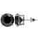 5.15 CTW Fancy Black VS Diamond Solitaire Stud Earrings - 2