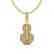 0.50 CTW VS/SI Diamond Micro Pave Necklace 18K Yellow