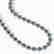 35.13 CTW London Topaz & Diamond Halo Necklace 10K - 2