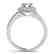 1 CTW Certified VS/SI Diamond Solitaire Halo Ring 14K - 2
