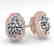 1.0 CTW VS/SI Oval Cut Diamond Stud Solitaire Earrings