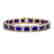 26.21 CTW Sapphire & Diamond Halo Bracelet 10K Rose