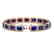 26.21 CTW Sapphire & Diamond Halo Bracelet 10K Rose - 2