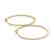 0.5 CTW Diamond VS/SI Certified 20 Mm Hoop Earrings 14K