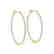 0.5 CTW Diamond VS/SI Certified 20 Mm Hoop Earrings 14K - 2