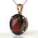 9 CTW Garnet Designer Solitaire Necklace 14K Rose Gold