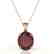 9 CTW Garnet Designer Solitaire Necklace 14K Rose Gold - 2