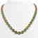 33.35 CTW Peridot & Diamond Halo Necklace 10K Rose Gold