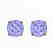 4 CTW Cushion Cut Tanzanite Designer Solitaire Stud