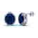 25 CTW Sapphire & Micro Pave VS/SI Diamond Halo - 2