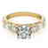 2.5 CTW Certified VS/SI Diamond Pave Solitaire Ring 14K