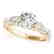 2.5 CTW Certified VS/SI Diamond Pave Solitaire Ring 14K - 2