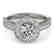 1.07 CTW Certified VS/SI Diamond Solitaire Halo Ring