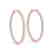 3 CTW Diamond VS/SI Certified 32 Mm Hoop Earrings 14K - 2
