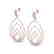 2.50 CTW Micro Pave VS/SI Diamond Designer Earrings 14K