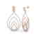 2.50 CTW Micro Pave VS/SI Diamond Designer Earrings 14K - 2