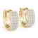0.70 CTW Diamond VS/SI Certified 16 Mm Hoop Earrings - 2