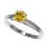 0.77 CTW Certified Intense Yellow SI Diamond Solitaire