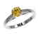 0.77 CTW Certified Intense Yellow SI Diamond Solitaire - 2