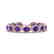 24 CTW Amethyst & Micro Pave VS/SI Diamond Bracelet 10K