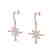 0.75 CTW Micro Pave VS/SI Diamond Earrings 14K Rose