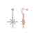 0.75 CTW Micro Pave VS/SI Diamond Earrings 14K Rose - 2
