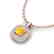 1.08 CTW Citrine & Micro VS/SI Diamond Necklace Halo - 2