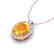 2.75 CTW Citrine & Micro VS/SI Diamond Halo Solitaire - 2