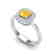1.16 CTW Citrine & Micro VS/SI Diamond Ring Solitaire - 2