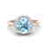 2.70 CTW Sky Blue Topaz & Micro VS/SI Diamond Ring